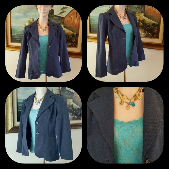 Vintage Blue Blazer - Picture 8 of 12